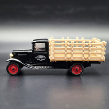 Load image into Gallery viewer, ERTL 1930 Chevrolet Stake Truck Black Livestock Transportation Carl Jones Prop #2503 1:43 Diecast Model