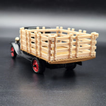Load image into Gallery viewer, ERTL 1930 Chevrolet Stake Truck Black Livestock Transportation Carl Jones Prop #2503 1:43 Diecast Model
