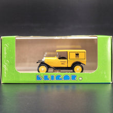Load image into Gallery viewer, Eligor 1925 Opel Laubfrosch Camionnette (Van) Postes Allemandes (German Post Office) #1065 Yellow 1/43 Diecast Model
