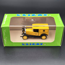 Load image into Gallery viewer, Eligor 1925 Opel Laubfrosch Camionnette (Van) Postes Allemandes (German Post Office) #1065 Yellow 1/43 Diecast Model