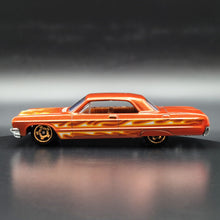 Load image into Gallery viewer, Hot Wheels 2024 1964 Chevy Impala Orange HW Flames 5 Pack Exclusive