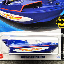 Load image into Gallery viewer, Hot Wheels 2025 1966 Bat Boat Dark Blue #232 Batman 5/5 New Long Card