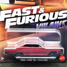 Load image into Gallery viewer, Hot Wheels 2025 1966 Ford 427 Fairlane Maroon Fast &amp; Furious Villains 3/5 New