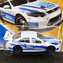 Load image into Gallery viewer, Hot Wheels 2012 Ford Falcon Race Car Pearl White #4 2012 New Models - 2012 HW Premiere New