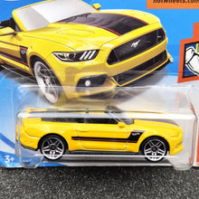 Load image into Gallery viewer, Hot Wheels 2018 2015 Ford Mustang GT Convertible Yellow #168 Muscle Mania 2/10 New