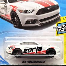 Load image into Gallery viewer, Hot Wheels 2018 2015 Ford Mustang GT White #222 HW Speed Graphics 4/10 New Long Card