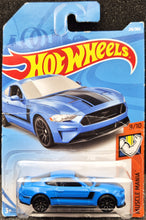 Load image into Gallery viewer, Hot Wheels 2018 Ford Mustang GT Blue #216 Muscle Mania 9/10 New Long Card