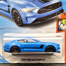 Load image into Gallery viewer, Hot Wheels 2018 Ford Mustang GT Blue #216 Muscle Mania 9/10 New Long Card