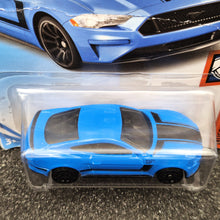 Load image into Gallery viewer, Hot Wheels 2018 Ford Mustang GT Blue #216 Muscle Mania 9/10 New Long Card