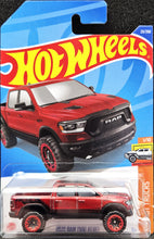 Load image into Gallery viewer, Hot Wheels 2022 2020 Ram 1500 Rebel Red #23 HW Hot Trucks 1/10 New Long Card
