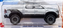 Load image into Gallery viewer, Hot Wheels 2022 2020 Ram 1500 Rebel Silver #23 HW Hot Trucks 1/10 New Long Card