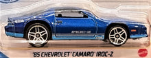 Load image into Gallery viewer, Hot Wheels 2021 '85 Chevrolet Camaro IROC-Z Blue #191 Muscle Mania 1/10 New