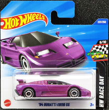 Load image into Gallery viewer, Hot Wheels 2025 '94 Bugatti EB110 SS Dark Purple #221 HW Race Day 9/10 New