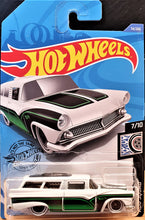 Load image into Gallery viewer, Hot Wheels 2020 8 Crate (Custom 1955 Ford Ranch) White #74 Rod Squad 7/10 New