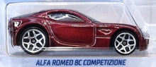 Load image into Gallery viewer, Hot Wheels 2022 Alfa Romeo 8C Competizione Red #156 Factory Fresh 7/10 New Long Card