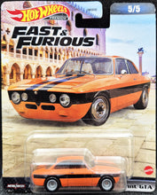 Load image into Gallery viewer, Hot Wheels 2023 Alfa Romeo Giulia Sprint GTA Orange Fast &amp; Furious Premium 5/5 Mix 3 New