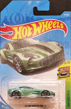 Load image into Gallery viewer, Hot Wheels 2018 Aston Martin One-77 Green #117 HW Exotics 5/10 New Long Card