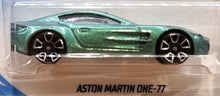 Load image into Gallery viewer, Hot Wheels 2018 Aston Martin One-77 Green #117 HW Exotics 5/10 New Long Card