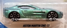 Load image into Gallery viewer, Hot Wheels 2018 Aston Martin One-77 Green #117 HW Exotics 5/10 New Long Card