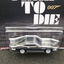 Load image into Gallery viewer, Hot Wheels 2024 Aston Martin V8 No Time To Die 007 Dark Grey Pop Culture Mix 4 New Long Card