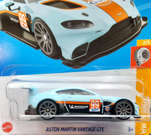 Load image into Gallery viewer, Hot Wheels 2023 Aston Martin Vantage GTE Light Blue #98 HW Turbo 2/5 New Long Card