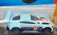 Load image into Gallery viewer, Hot Wheels 2023 Aston Martin Vantage GTE Light Blue #98 HW Turbo 2/5 New Long Card