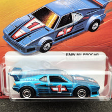 Load image into Gallery viewer, Hot Wheels 2025 BMW M1 Procar Blue The Hot Ones Series 8/8 New Long Card