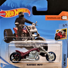 Load image into Gallery viewer, Hot Wheels 2018 Blastous Moto Dark Red # 179 HW Moto 5/5 New