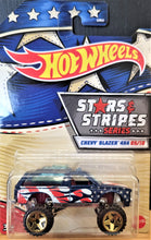 Load image into Gallery viewer, Hot Wheels 2020 Chevy Blazer 4x4 Blue Stars &amp; Stripes 5/10 New Long Card