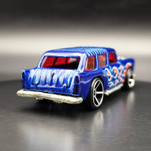 Load image into Gallery viewer, Hot Wheels 2009 '55 Chevy Nomad Dark Blue #125 Heat Fleet 9/10