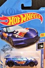 Load image into Gallery viewer, Hot Wheels 2019 Corvette C7.R Dark Blue #193 HW Race Team 8/10 New Long Card