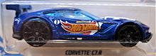 Load image into Gallery viewer, Hot Wheels 2019 Corvette C7.R Dark Blue #193 HW Race Team 8/10 New Long Card