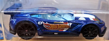 Load image into Gallery viewer, Hot Wheels 2019 Corvette C7.R Dark Blue #193 HW Race Team 8/10 New Long Card
