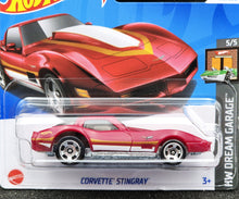 Load image into Gallery viewer, Hot Wheels 2024 Corvette Stingray Red #109 HW Dream Garage 5/5 New