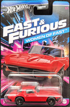 Load image into Gallery viewer, Hot Wheels 2024 Custom Corvette Stingray Coupe Red Fast &amp; Furious - Women Of Fast Series 5/5 New Long Card