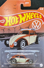 Load image into Gallery viewer, Hot Wheels 2022 Custom Volkswagen Beetle Brown Volkswagen 6/8 New Long Card