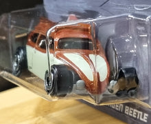 Load image into Gallery viewer, Hot Wheels 2022 Custom Volkswagen Beetle Brown Volkswagen 6/8 New Long Card