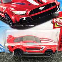 Load image into Gallery viewer, Hot Wheels 2018 Custom '15 Ford Mustang Red #96 Then and Now 9/10 New Long Card