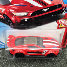Load image into Gallery viewer, Hot Wheels 2018 Custom '15 Ford Mustang Red #96 Then and Now 9/10 New Long Card