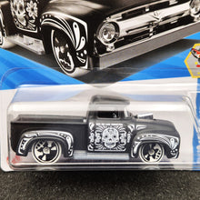 Load image into Gallery viewer, Hot Wheels 2025 Custom '56 Ford Truck Matte Black #233 HW Celebration Racers 8/10 New Long Card