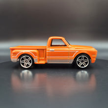 Load image into Gallery viewer, Hot Wheels 2018 Custom '69 Chevy Pickup Orange 100 Years of Chevy Trucks 8/8