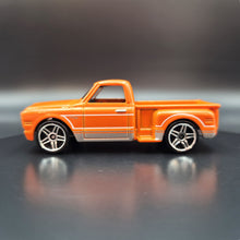 Load image into Gallery viewer, Hot Wheels 2018 Custom '69 Chevy Pickup Orange 100 Years of Chevy Trucks 8/8