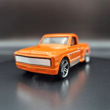 Load image into Gallery viewer, Hot Wheels 2018 Custom '69 Chevy Pickup Orange 100 Years of Chevy Trucks 8/8