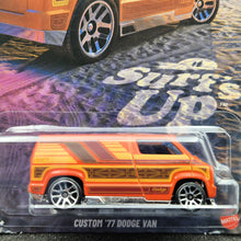 Load image into Gallery viewer, Hot Wheels 2025 Custom '77 Dodge Van Orange Surf's Up Series 2/5 New
