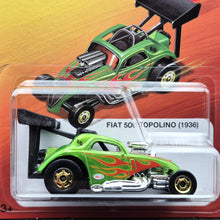 Load image into Gallery viewer, Hot Wheels 2025 Fiat 500 Topolino (1936) Green The Hot Ones Series 1/8 New Long Card
