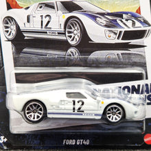 Load image into Gallery viewer, Hot Wheels 2025 Ford GT40 White National Icons Series 1/5 New Long Card