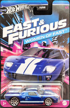 Load image into Gallery viewer, Hot Wheels 2024 Ford GT40 Blue Fast &amp; Furious - Women Of Fast Series 4/5 New Long Card