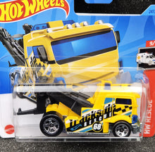Load image into Gallery viewer, Hot Wheels 2023 Heavy Hitcher Yellow #247 HW Rescue 9/10 New