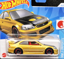 Load image into Gallery viewer, Hot Wheels 2024 Honda Civic Si Gold #45 HW J-Imports 2/10 New