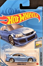 Load image into Gallery viewer, Hot Wheels 2021 Honda Civic Si Light Blue #63 Factory Fresh 3/10 New Long Card